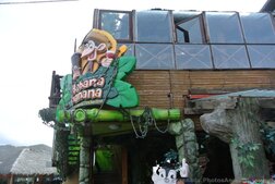 Habana Banana Sign with Monkey at La Bufadora market.jpg