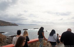Stairs going down to La Bufadora blowhole.jpg