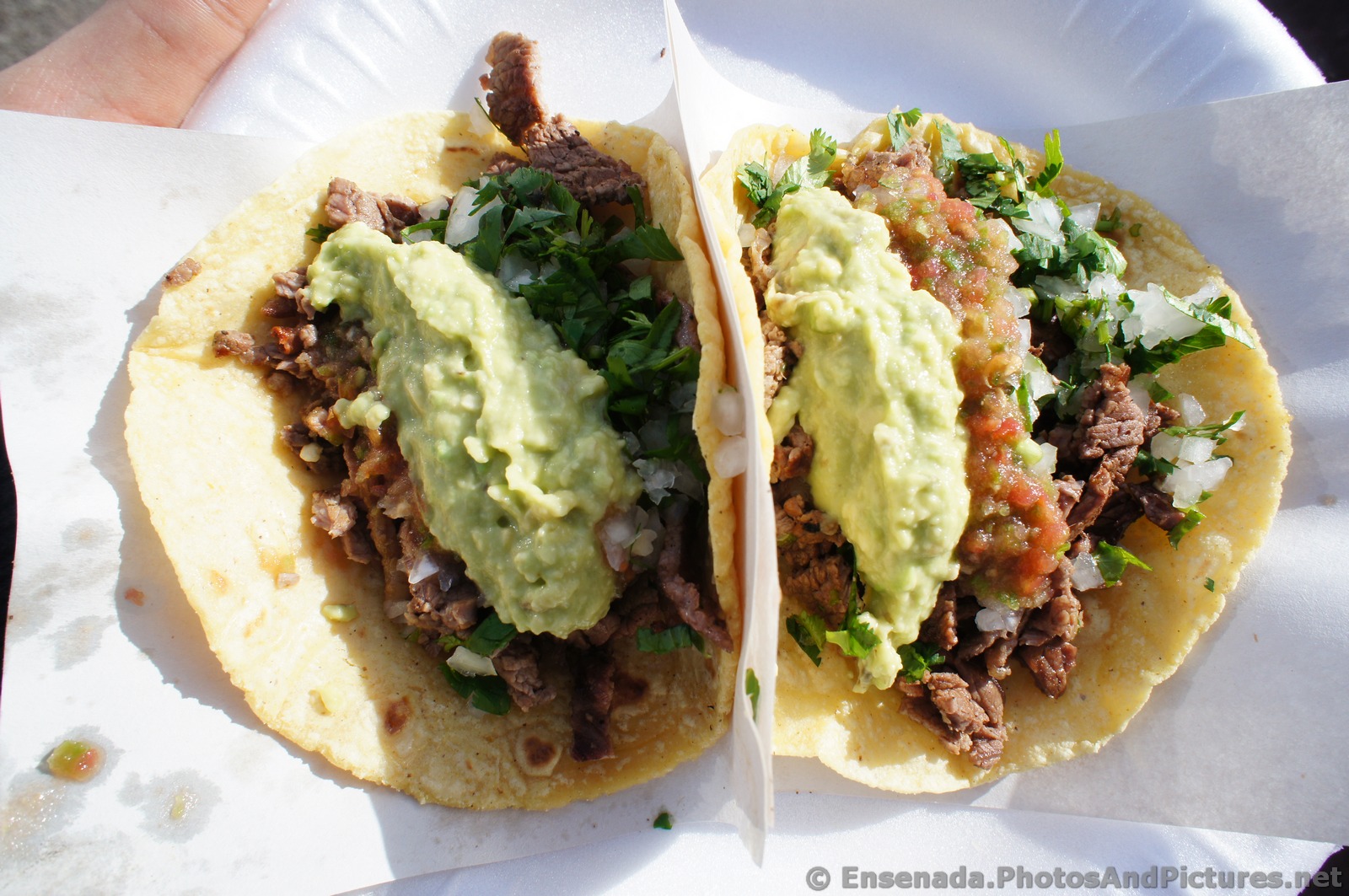 Beef tacos from La Bufadora marketplace.jpg