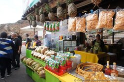 Coconuts & Churro for sale at La Bufadora marketplace.jpg