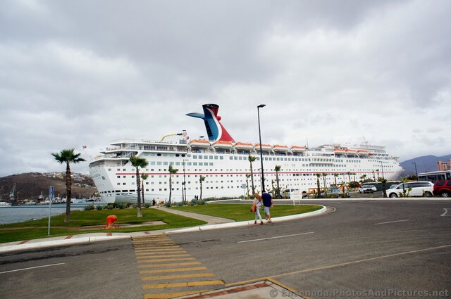 Carnival Imagination Starboard view in Ensenada 2014.jpg