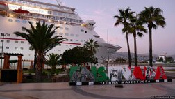 Colorful Ensenada Sign at Ensenada Cruise Port