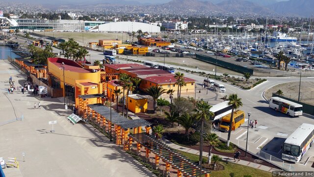 Ensenada Cruise Terminal Seen from Carnival Cruise Ship