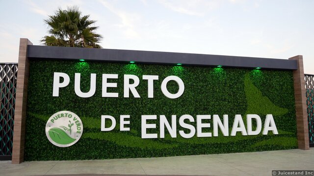 Wide View of Port of Ensenada Sign