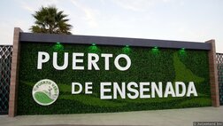 Wide View of Port of Ensenada Sign