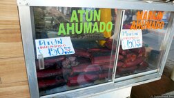 Smoked Fish Atun Ahumado for Sale at Ensenada Fish Market