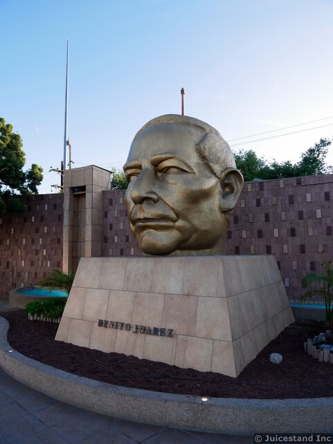 Benito Juarez Big Head at Civic Plaza de la Patria Ensenada