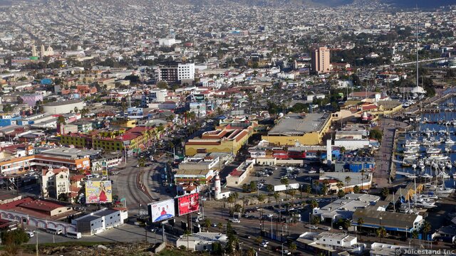 Downtown Ensenada viewed from Mirador